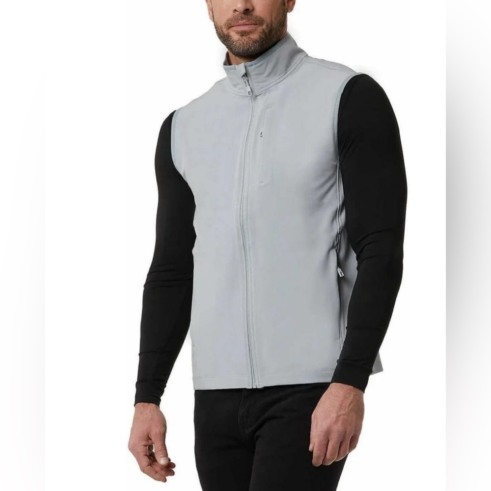 32 Degrees Heat Mens Midweight Tech Vest (X-Large, Regular, Regular, Gray)